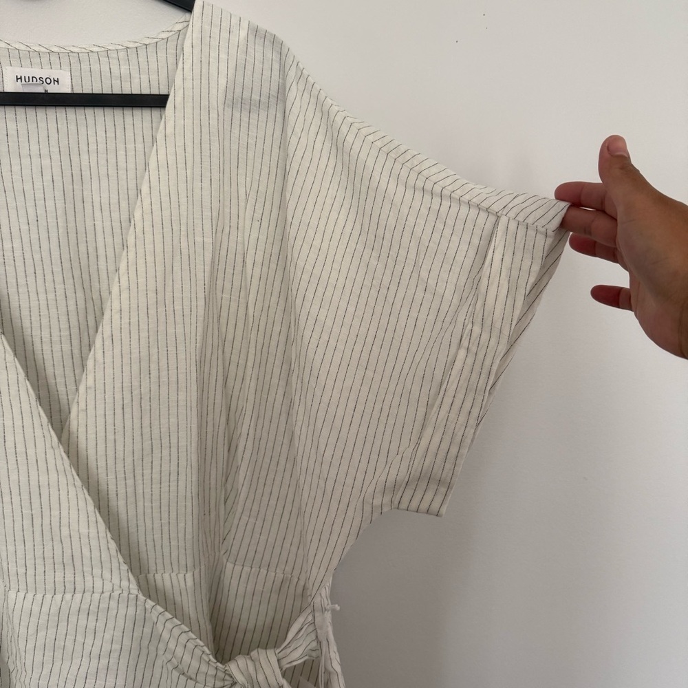 Hudson North White Striped Dress - Picture 5 of 9